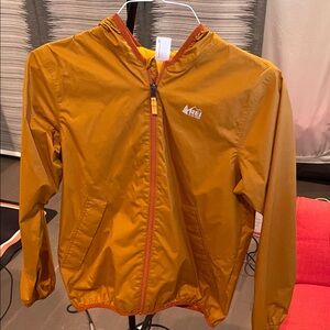 REI Kids Raincoat in Mustard Yellow